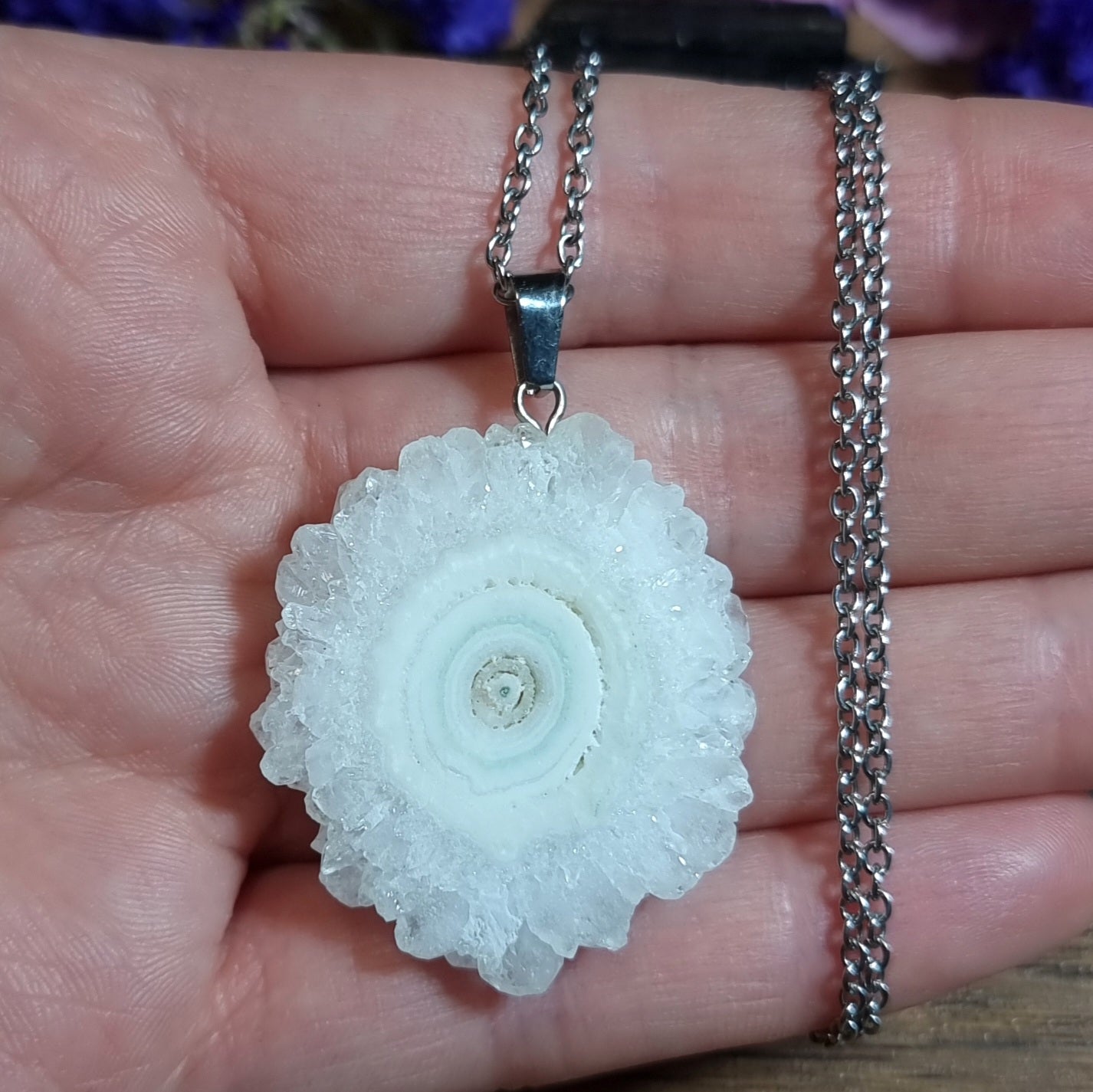 Collar Acero Quirúrgico Cuarzo Solar #1