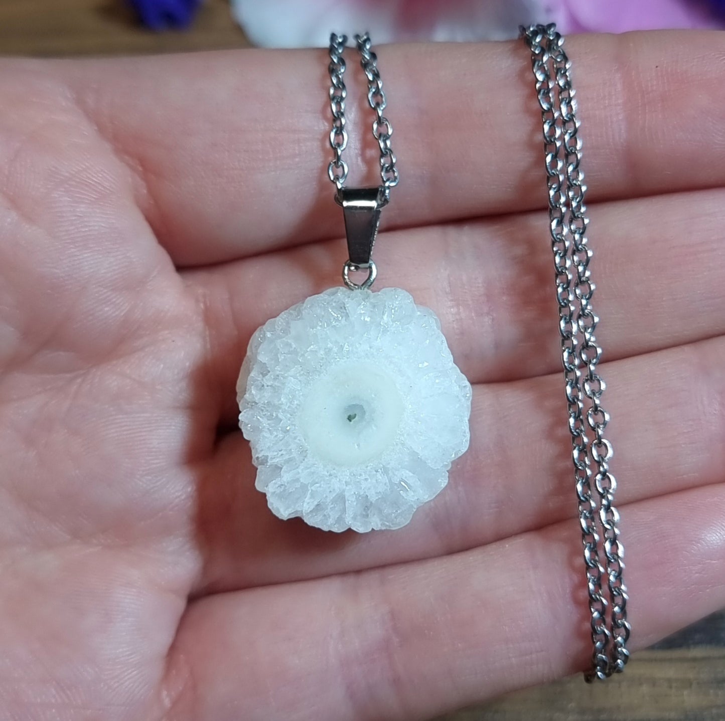 Collar Acero Quirúrgico Cuarzo Solar #1