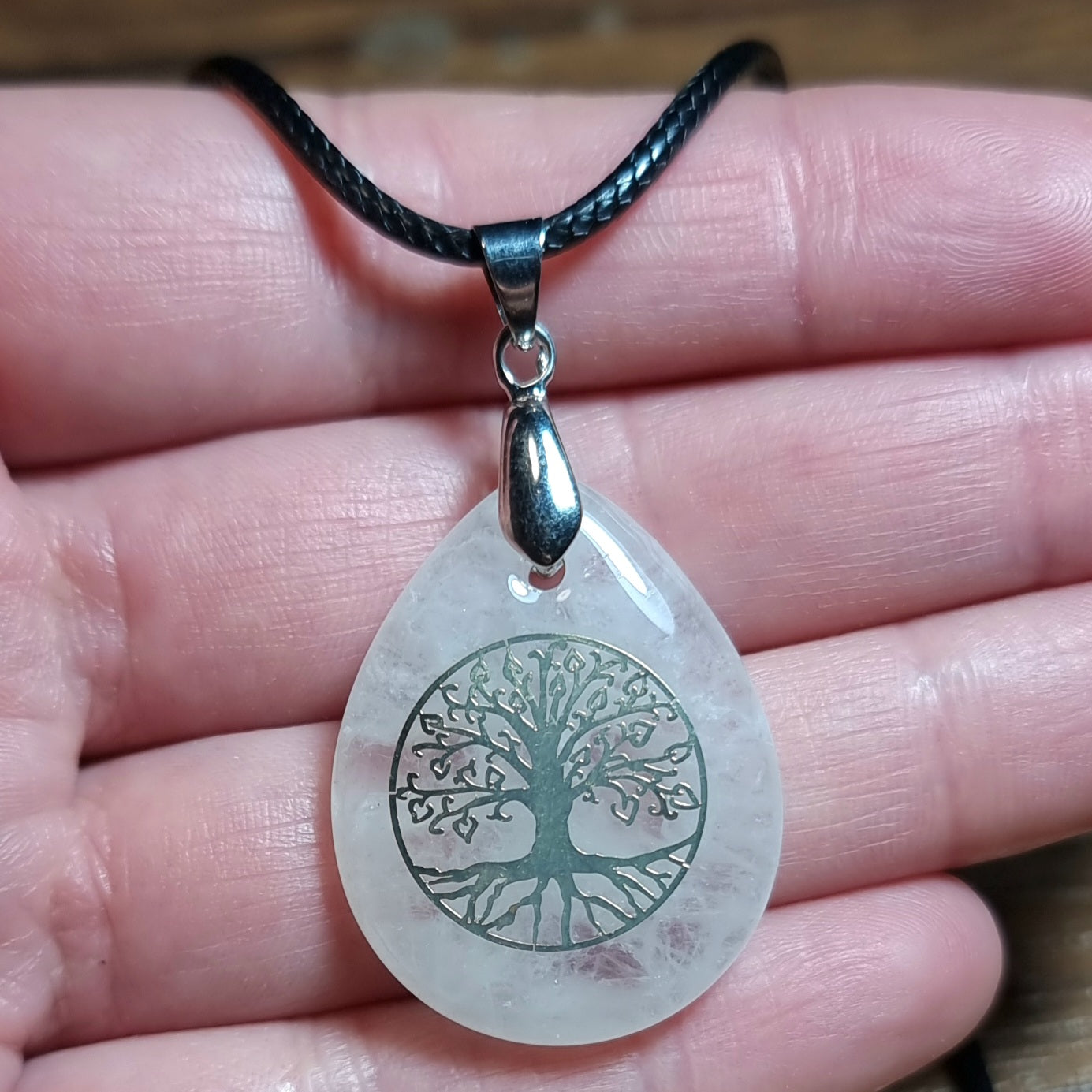 Collar Árbol de la Vida Cuarzo Cristal