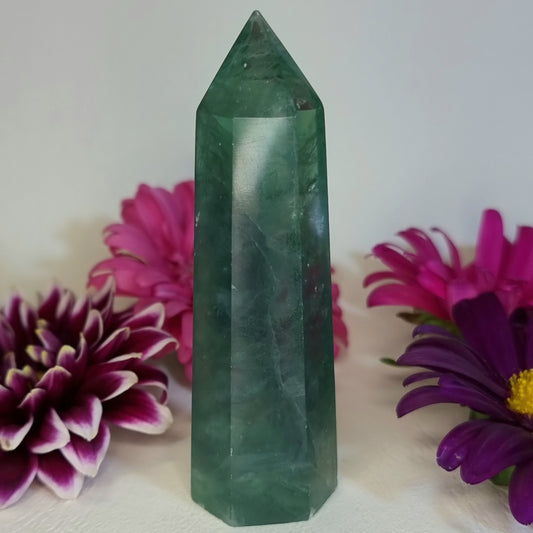 Obelisco Piedra Fluorita Verde