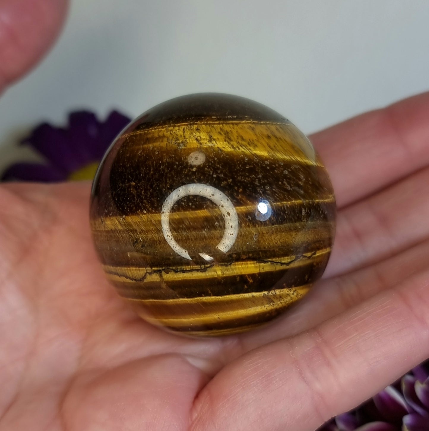 Esfera de Piedra Ojo de Tigre