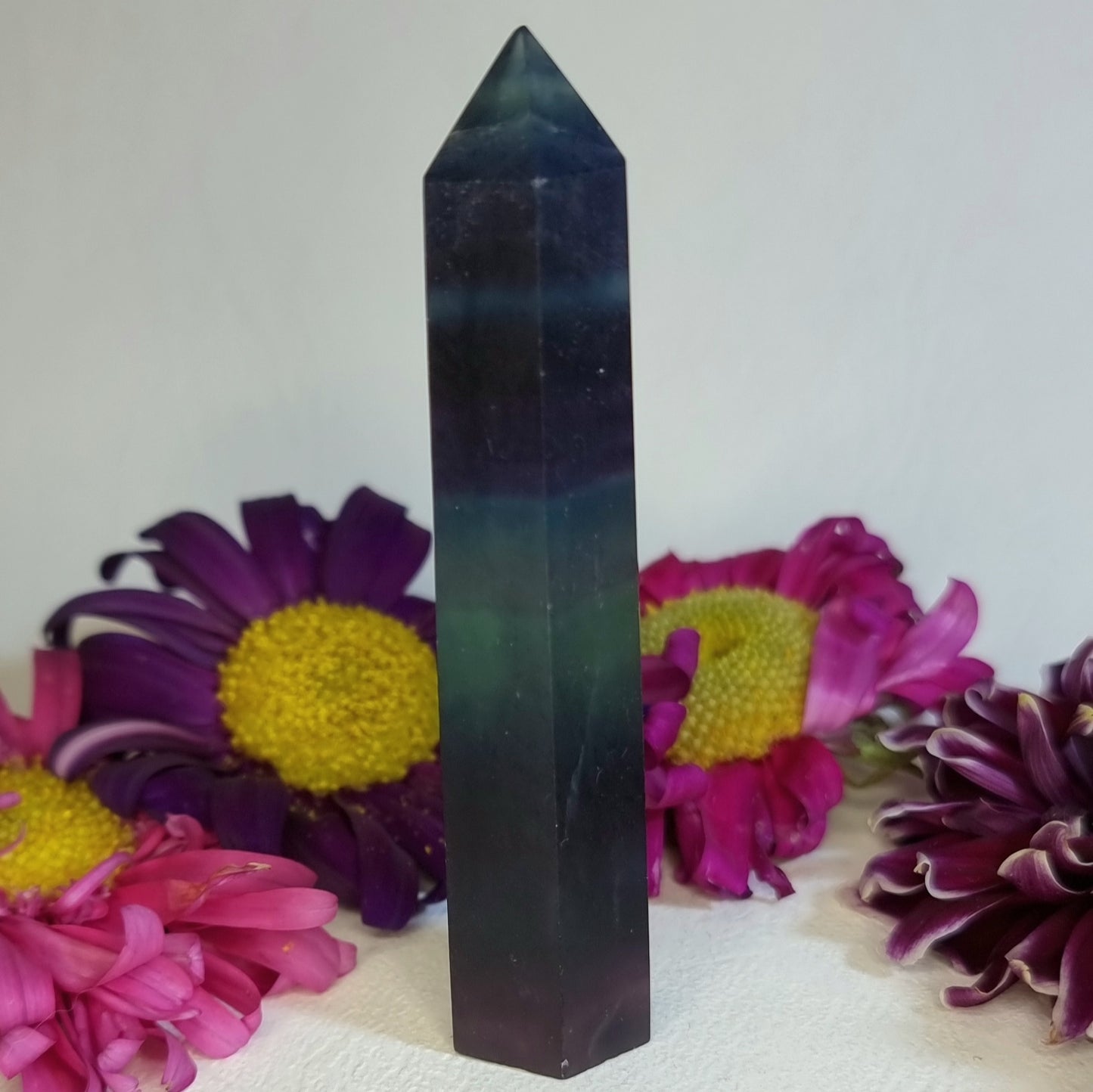 Obelisco Piedra Fluorita Arcoíris #1