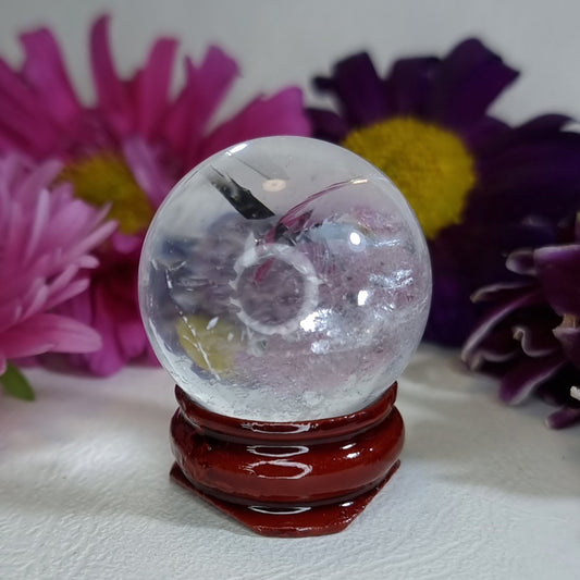 Esfera de Cuarzo Cristal con Arcoíris Natural #1
