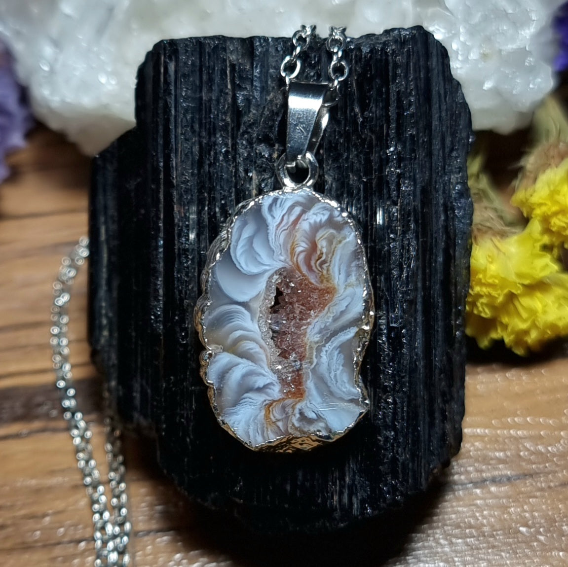 Collar Drusa de Ágata #1