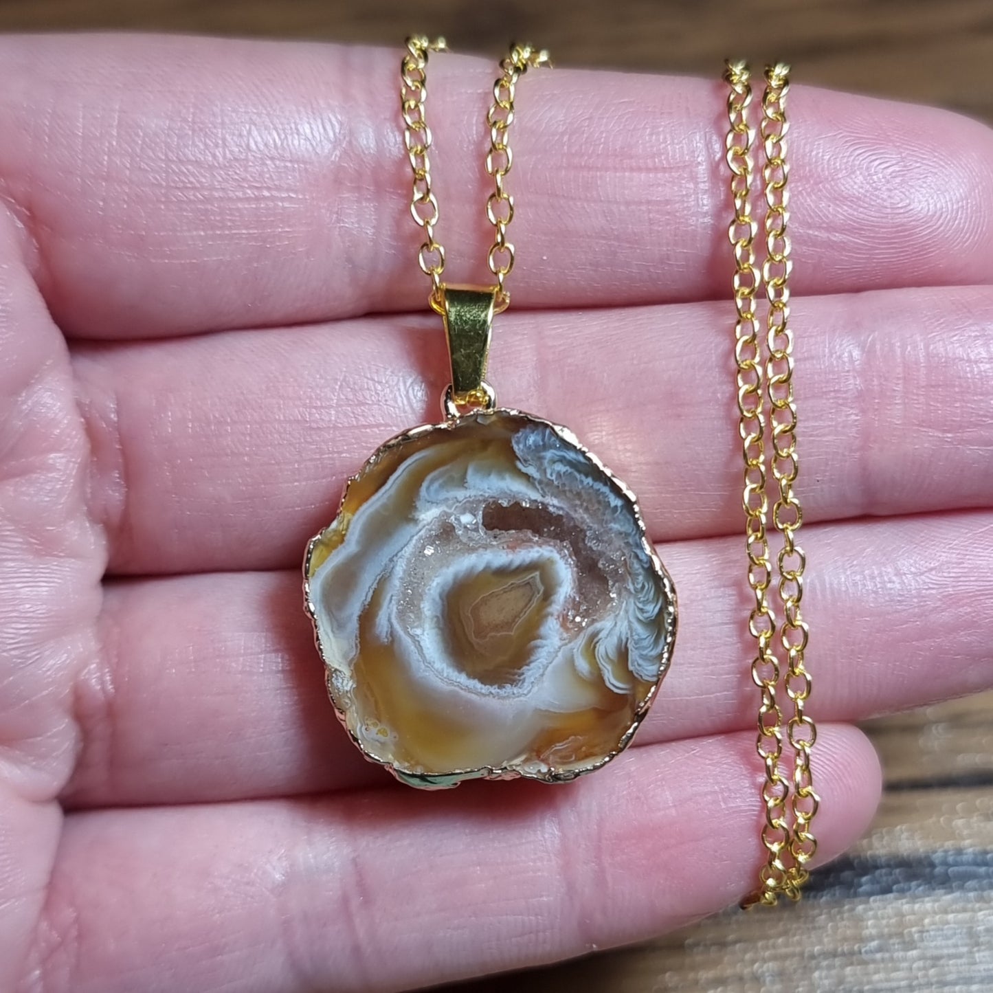 Collar Drusa de Ágata #2