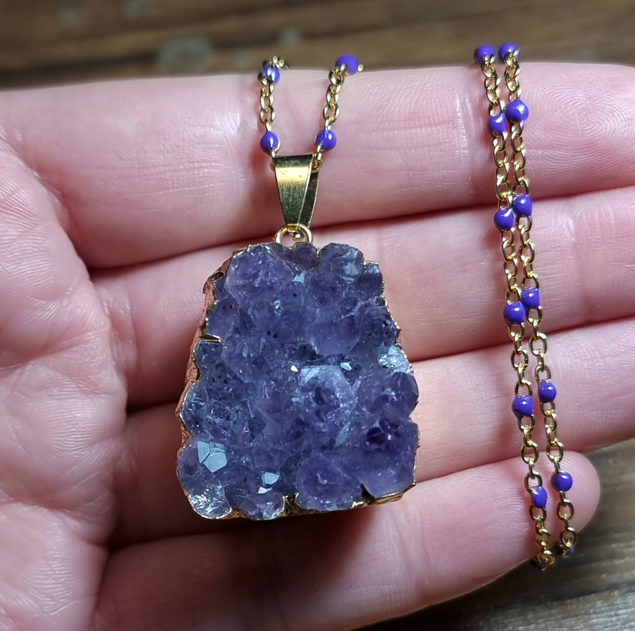 Collar Drusa de Amatista #1