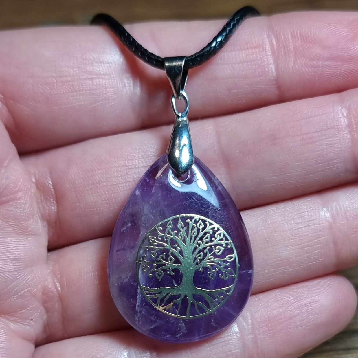 Collar Árbol de la Vida Piedra Amatista