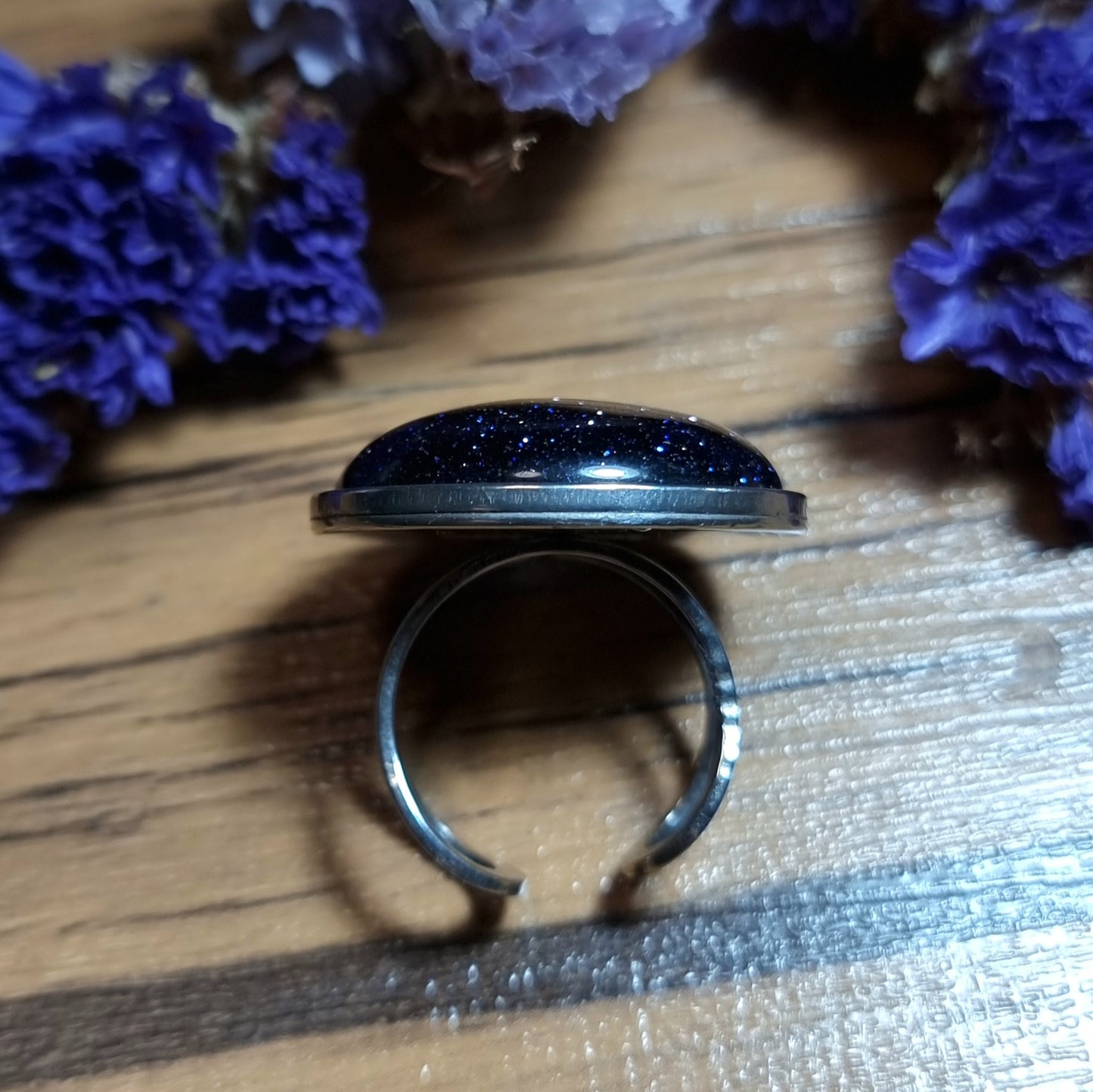 Anillo Acero Quirúrgico Lluvia de Estrellas