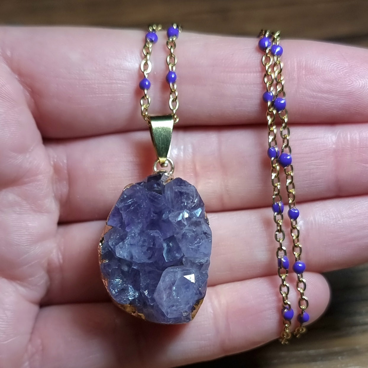 Collar Drusa de Amatista #3