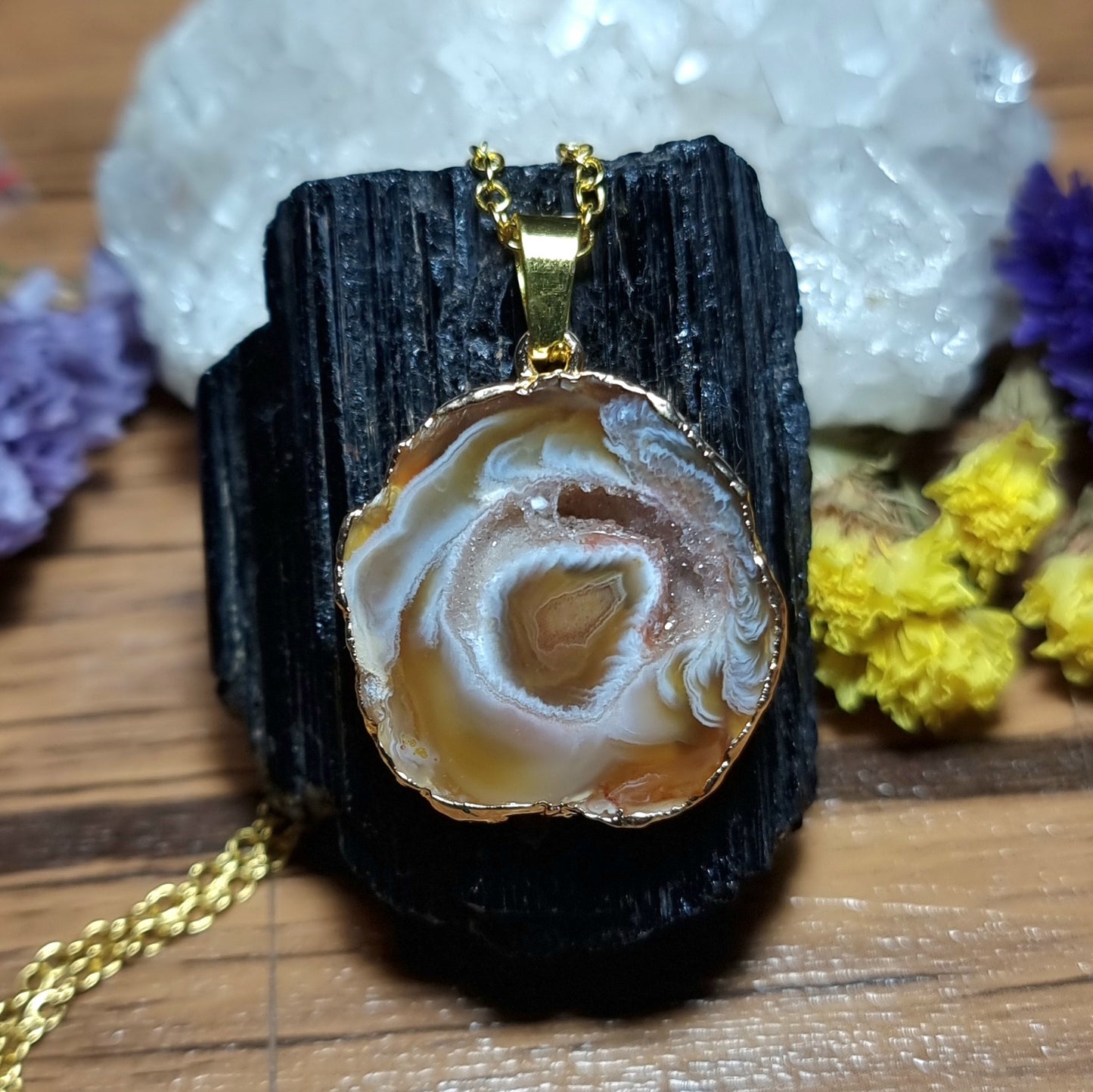 Collar Drusa de Ágata #2