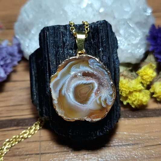 Collar Drusa de Ágata #2